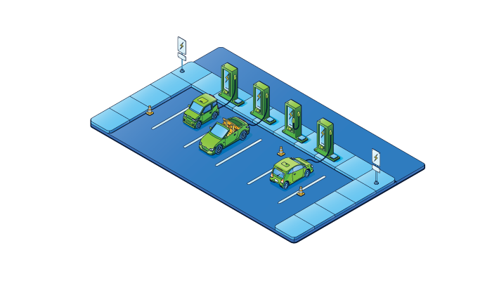 EV charging station finder app