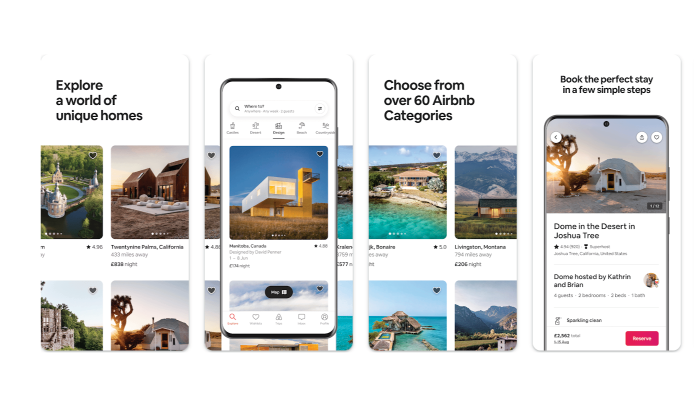 Airbnb app design