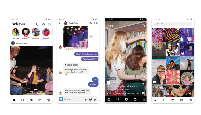 Instagram mobile app redesign