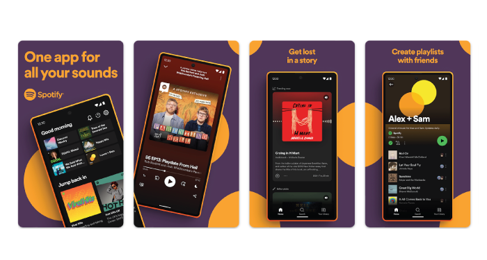 Spotify mobile app design